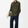 Overshirt aus Ziegenwildleder Overshirt aus Ziegenwildleder