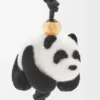 Panda-Anhänger aus Filz und Kalbsleder Panda-Anhänger aus Filz und Kalbsleder