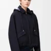 Parka mit Kapuze aus Baumwolle und Seide Parka mit Kapuze aus Baumwolle und Seide