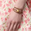 Pebble-Armband aus Kalbsleder Pebble-Armband aus Kalbsleder