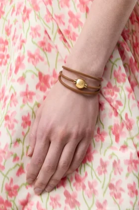 Pebble-Armband aus Kalbsleder