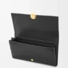 Pebble Continental-Portemonnaie aus glänzendem Nappa-Kalbsleder Pebble Continental-Portemonnaie aus glänzendem Nappa-Kalbsleder