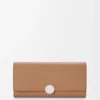 Pebble Continental-Portemonnaie aus Kalbsleder mit Pebble-Prägung Pebble Continental-Portemonnaie aus Kalbsleder mit Pebble-Prägung