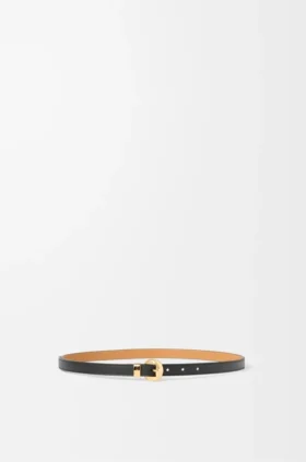 Pebble-Gürtel aus glattem Kalbsleder