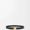 Pebble-Gürtel aus glattem Kalbsleder