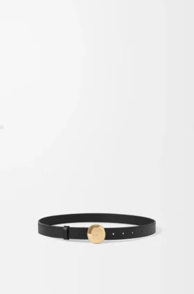 Pebble-Gürtel aus glattem Kalbsleder