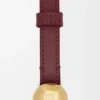 Pebble-Gürtel aus glattem Kalbsleder