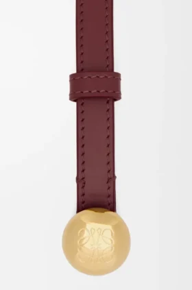 Pebble-Gürtel aus glattem Kalbsleder
