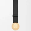 Pebble-Gürtel aus glattem Kalbsleder