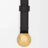 Pebble-Gürtel aus glattem Kalbsleder