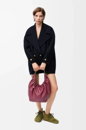 Pebble-Peacoat aus Wolle