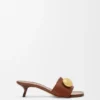 Pebble-Slide aus weichem Kalbsleder