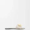 Pebble-Slide aus weichem Kalbsleder
