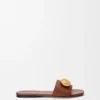 Pebble-Slide aus weichem Kalbsleder