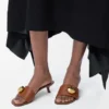 Pebble-Slide aus weichem Kalbsleder