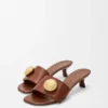 Pebble-Slide aus weichem Kalbsleder