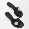 Pebble-Slide aus weichem Kalbsleder
