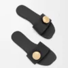 Pebble-Slide aus weichem Kalbsleder