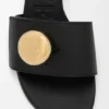 Pebble-Slide aus weichem Kalbsleder