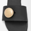 Pebble-Slide aus weichem Kalbsleder