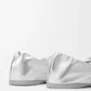 Pebble Soft Ballerina aus laminiertem Nappa-Lammleder