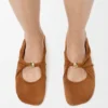 Pebble Soft Ballerinas aus Ziegenveloursleder