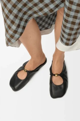 Pebble Soft Pantolette aus Nappa-Lammleder