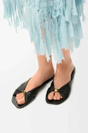 Pebble Soft-Pantolette aus Nappa-Lammleder