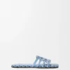 «Petal Anagram»-Slipper aus besticktem Canvas «Petal Anagram»-Slipper aus besticktem Canvas