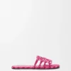«Petal Anagram»-Slipper aus besticktem Canvas «Petal Anagram»-Slipper aus besticktem Canvas