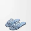 «Petal Anagram»-Slipper aus besticktem Canvas «Petal Anagram»-Slipper aus besticktem Canvas
