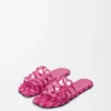 «Petal Anagram»-Slipper aus besticktem Canvas «Petal Anagram»-Slipper aus besticktem Canvas