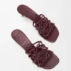 «Petal Anagram»-Slipper aus weichem Kalbsleder «Petal Anagram»-Slipper aus weichem Kalbsleder