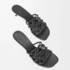 «Petal Anagram»-Slipper aus weichem Kalbsleder «Petal Anagram»-Slipper aus weichem Kalbsleder