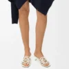 «Petal Anagram»-Slipper aus weichem Kalbsleder «Petal Anagram»-Slipper aus weichem Kalbsleder