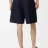 Plissierte Shorts aus Baumwolle und Leinen Plissierte Shorts aus Baumwolle und Leinen