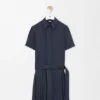 Plissiertes Kleid aus Baumwollmischung Plissiertes Kleid aus Baumwollmischung