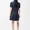 Plissiertes Kleid aus Baumwollmischung Plissiertes Kleid aus Baumwollmischung