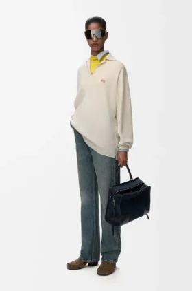 Polo-Pullover aus einer Kaschmir-Seiden-Mischung