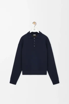 Polo-Pullover aus Wolle