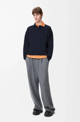 Polo-Pullover aus Wolle