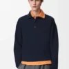 Polo-Pullover aus Wolle