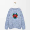 Pullover aus einer Woll-Mohair-Mischung