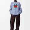 Pullover aus einer Woll-Mohair-Mischung