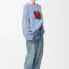 Pullover aus einer Woll-Mohair-Mischung