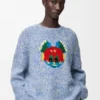 Pullover aus einer Woll-Mohair-Mischung