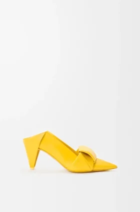 Pumps «Origami Con» mit Klappe hinten aus Lammleder