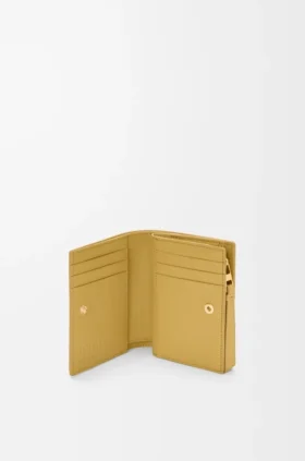 Puzzle Compact-Portemonnaie aus klassischem Kalbsleder