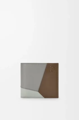 Puzzle-Portemonnaie zum Zusammenklappen aus klassischem Kalbsleder
