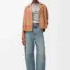 Pyjama-Bluse aus Nappa-Lammleder Pyjama-Bluse aus Nappa-Lammleder